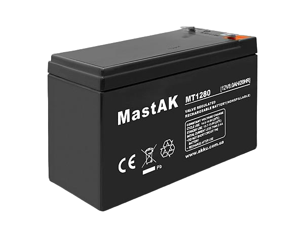 Акумулятор MASTAK MT1280 12V 8 Ah (185078)
